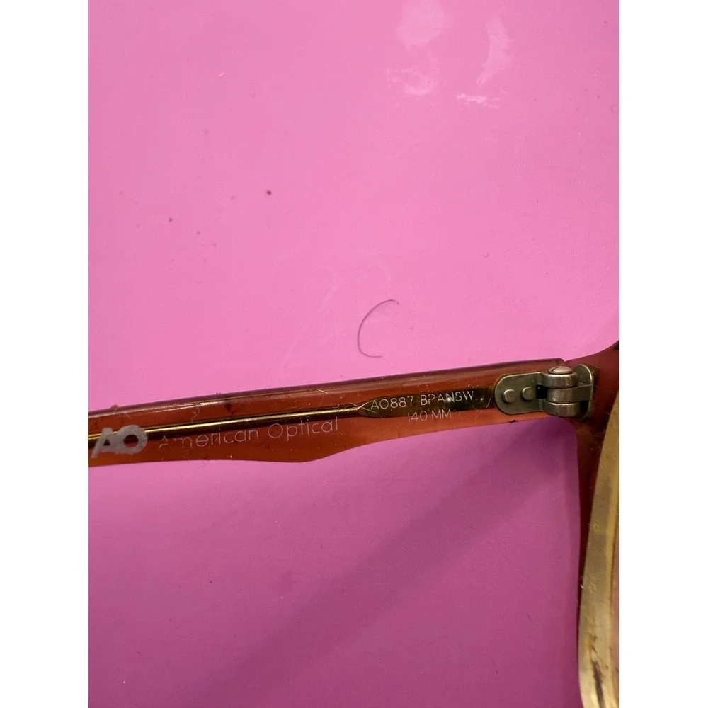Vintage American Optical Tempera Eyeglasses AO 0887 Bransw Retro‎ Glasses